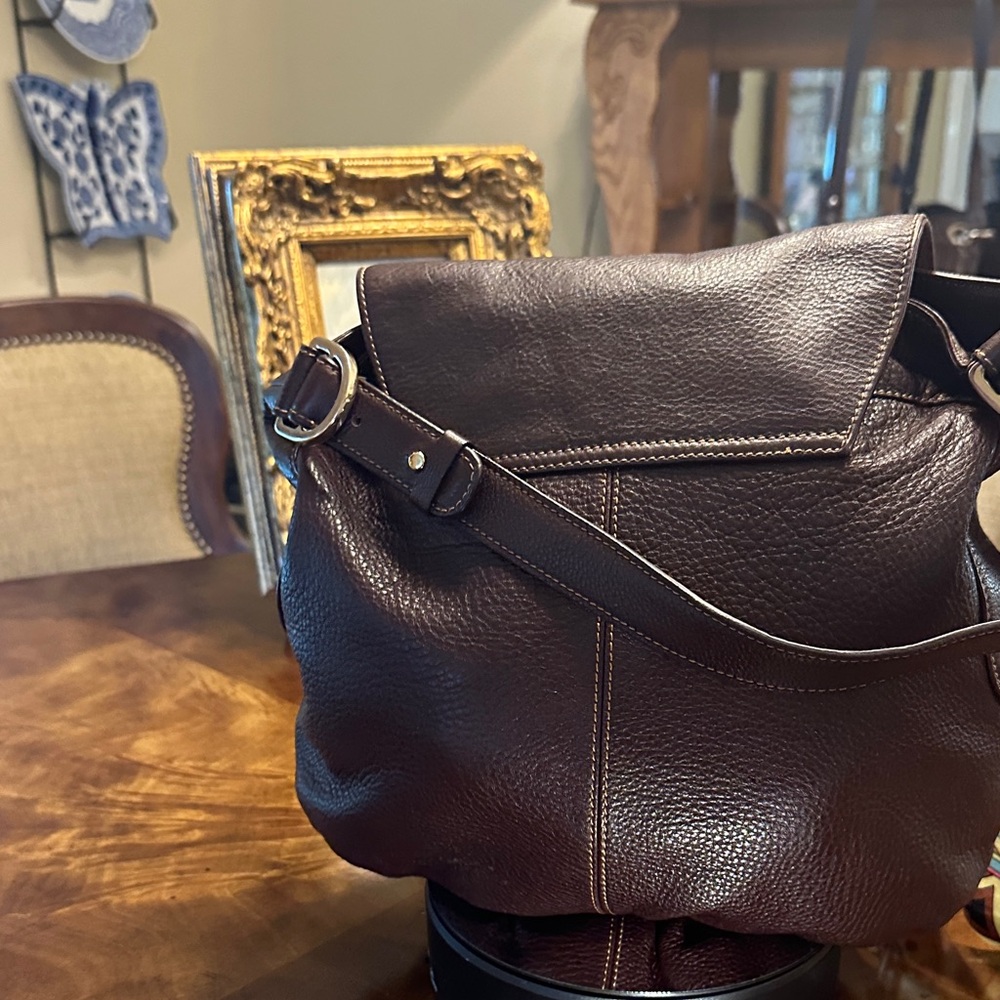 Brown Leather Backpack - Picture 5 of 8